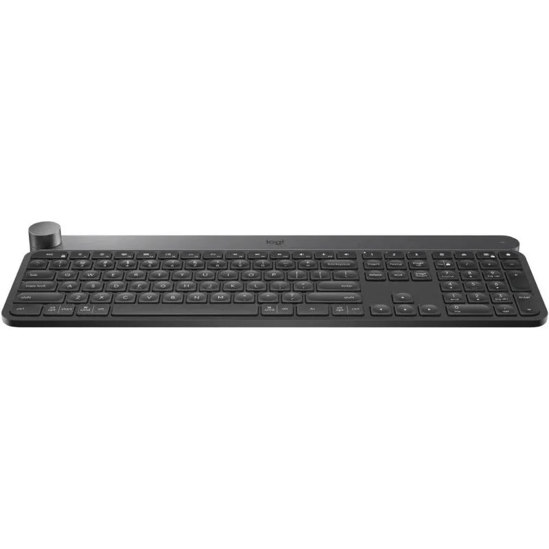 Logitech Craft Advanced Wireless Keyboard With Creative Input Dial And Backlit Keys, Dark Grey And Aluminum - eBuy UAE